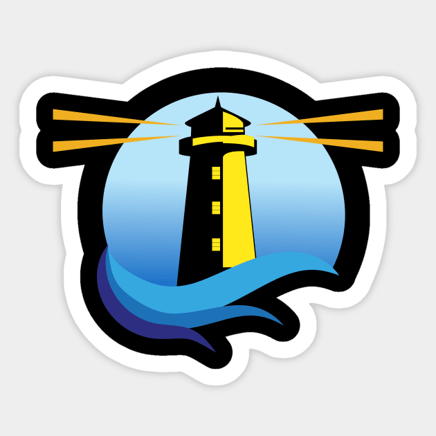 The Real Way Foundation Lighthouse Graphic Sticker by The Real Way Foundation